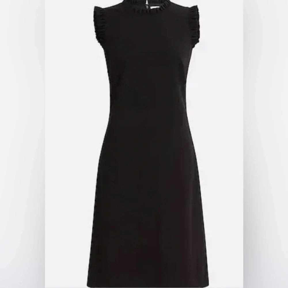 NWT J Crew Ruffleneck suit dress - Picture 2 of 10